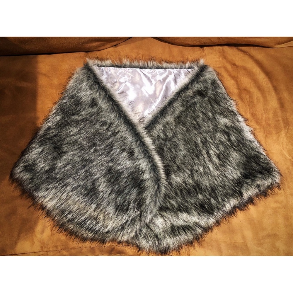 Faux Fur Shawl Wrap